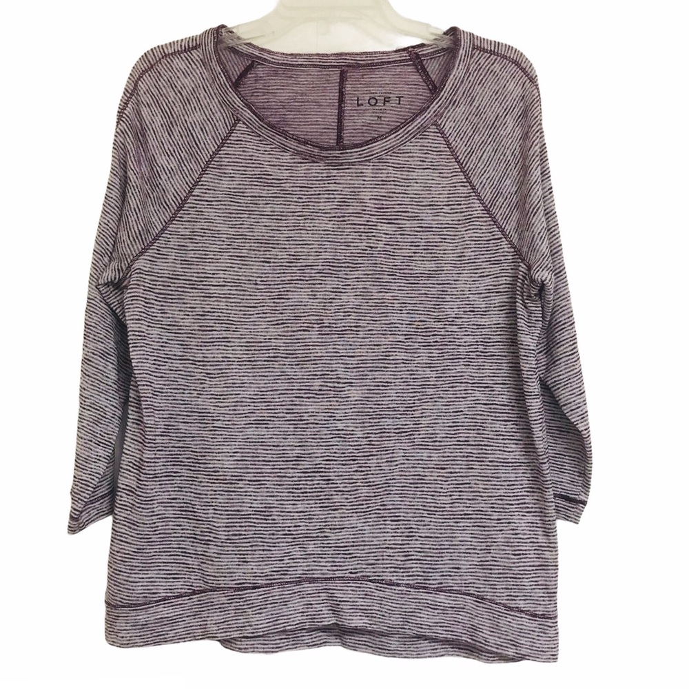 LOFT Ann Taylor Striped Top size medium